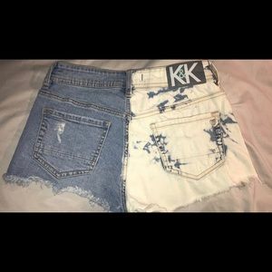 Kendall & Kylie high waisted bleached/distressed